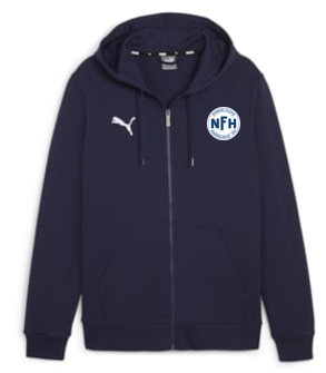 Hoodie Med Lynlås Navy Børn